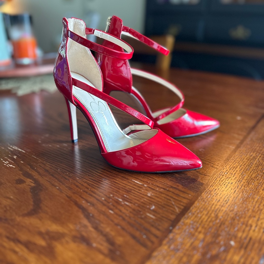 Jessica Simpson Red Patent Heels